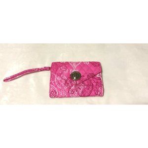 Vera Bradley Stamped Paisley Your Turn Smartphone Wristlet